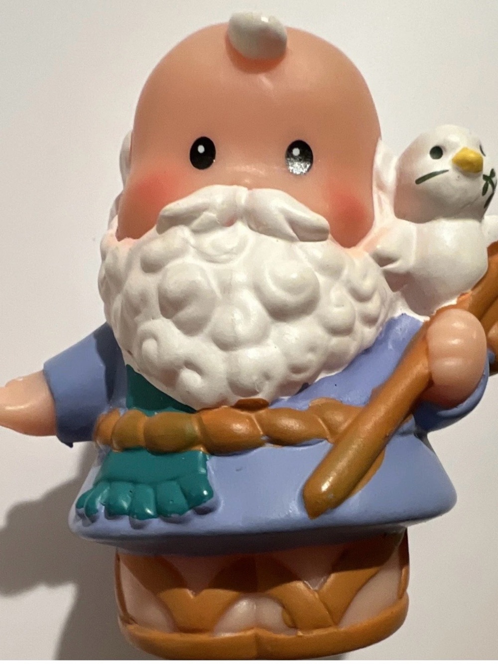 Fisher-Price Little People Noah from Noah’s Ark Figurine with White Dove Toy
